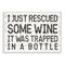 Stupell Industries Wine Trapped in Bottle Wall Plaque